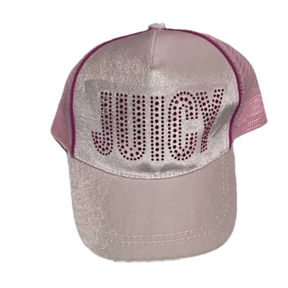 Juicy Couture Kids Mesh Pink Snap Back Hat NWT Brand New - Picture 2 of 6